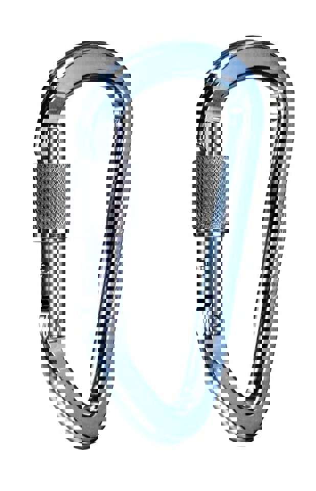LITE ALLOY STEEL, ZINC PLATED, NFPA, LOCKING CARABINER