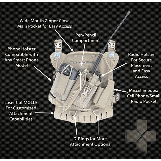 LS-1 Response RADIO CHEST HARNESS