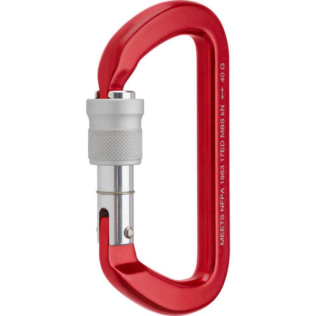 NFPA G-RATED MASTER-D SCREW LOCK CARABINER