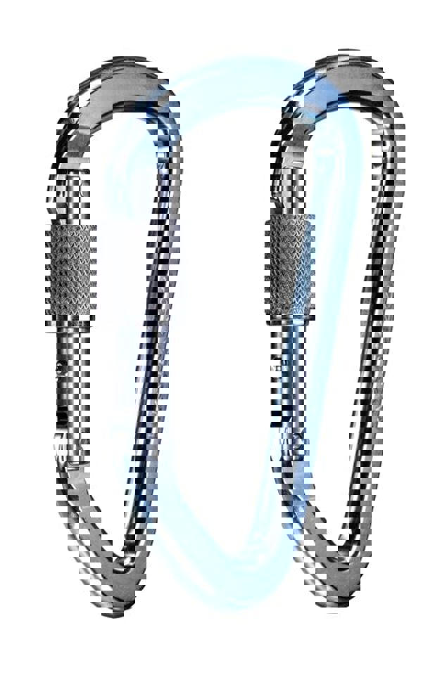 LITE ALLOY STEEL, ZINC PLATED, NFPA, LOCKING CARABINER