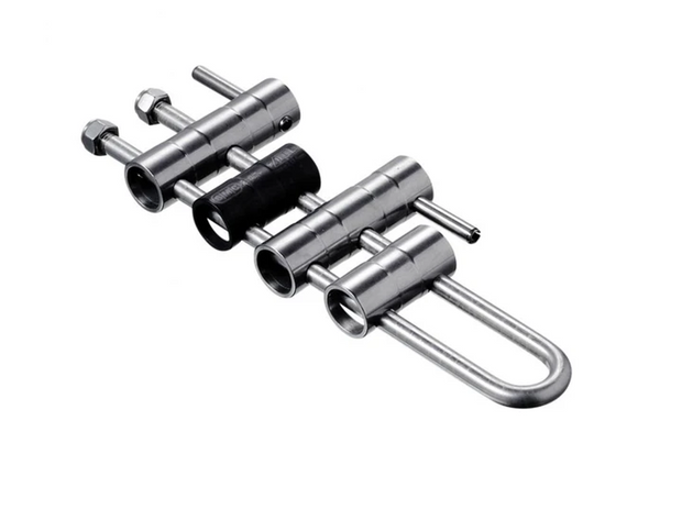 MICRO U RACK, STAINLESS STEEL, WITH BARS