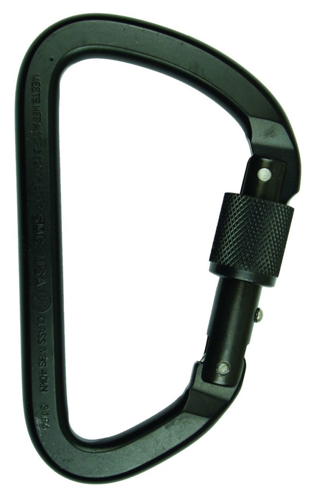 LITE ALLOY STEEL, ZINC PLATED, NFPA, LOCKING CARABINER